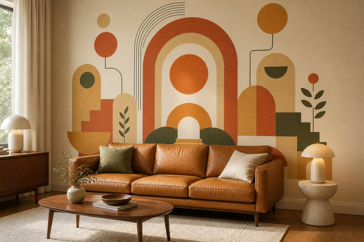 Terracotta Design Wallpaper Mural product view