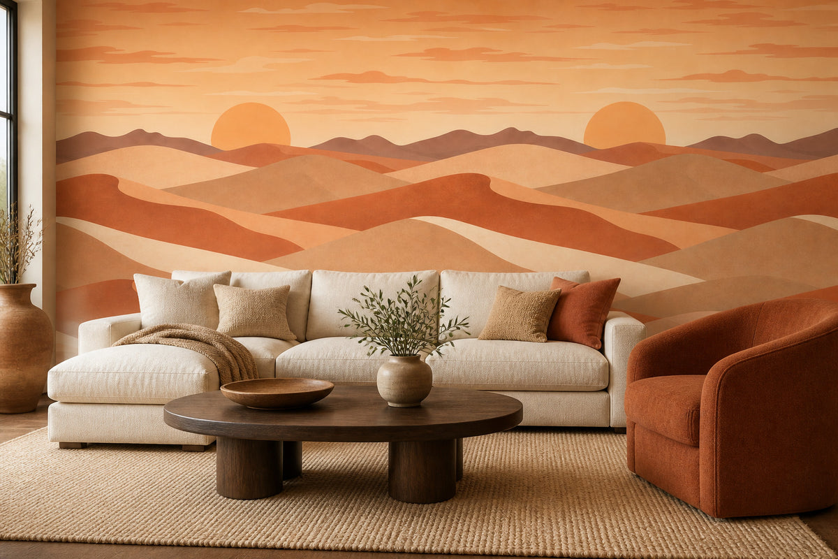 Terracotta Design Wallpaper Mural product view