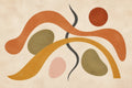 Terracotta Abstract Wallpaper Mural