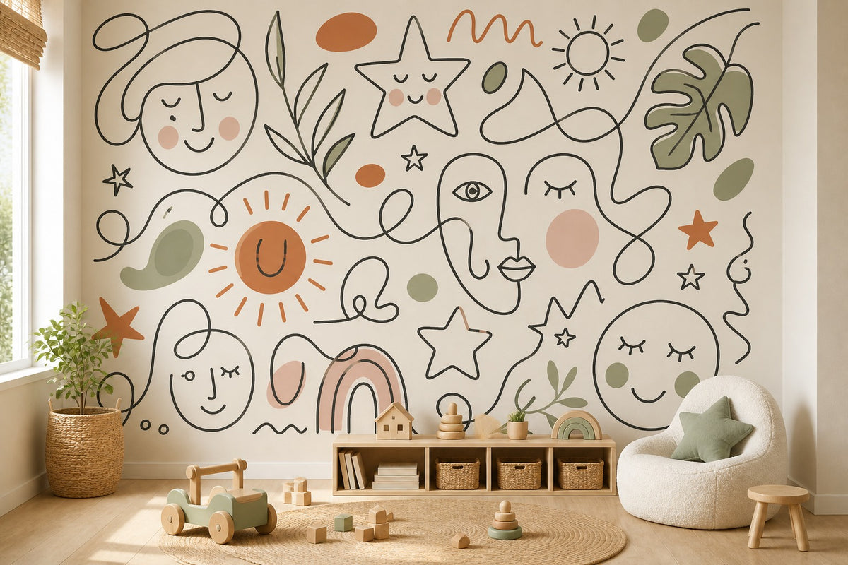 Terracotta Design Wallpaper Mural product view