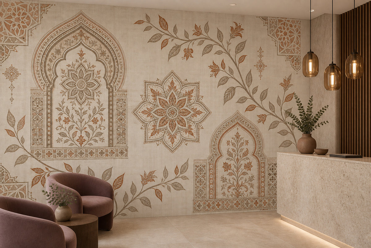 Terracotta Design Wallpaper Mural product view