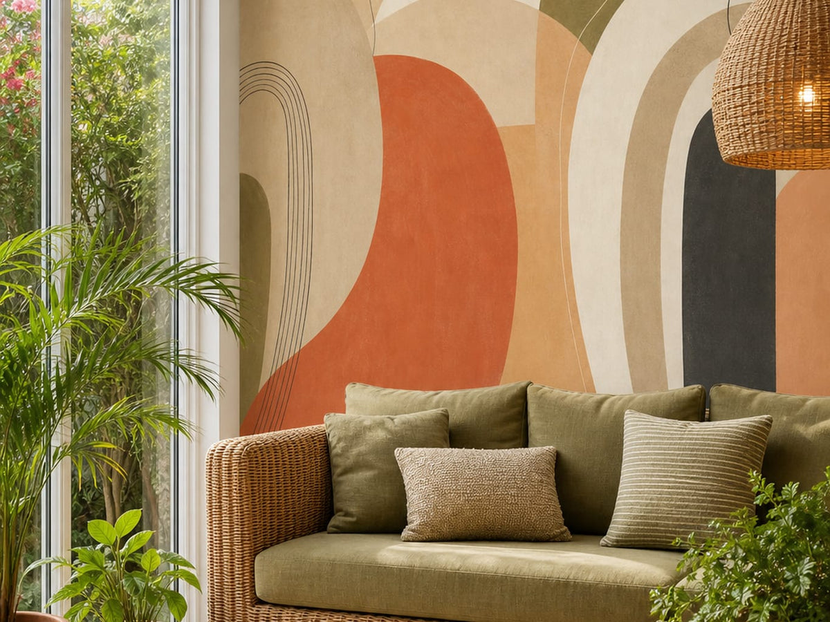 Terracotta Design Wallpaper Mural product view