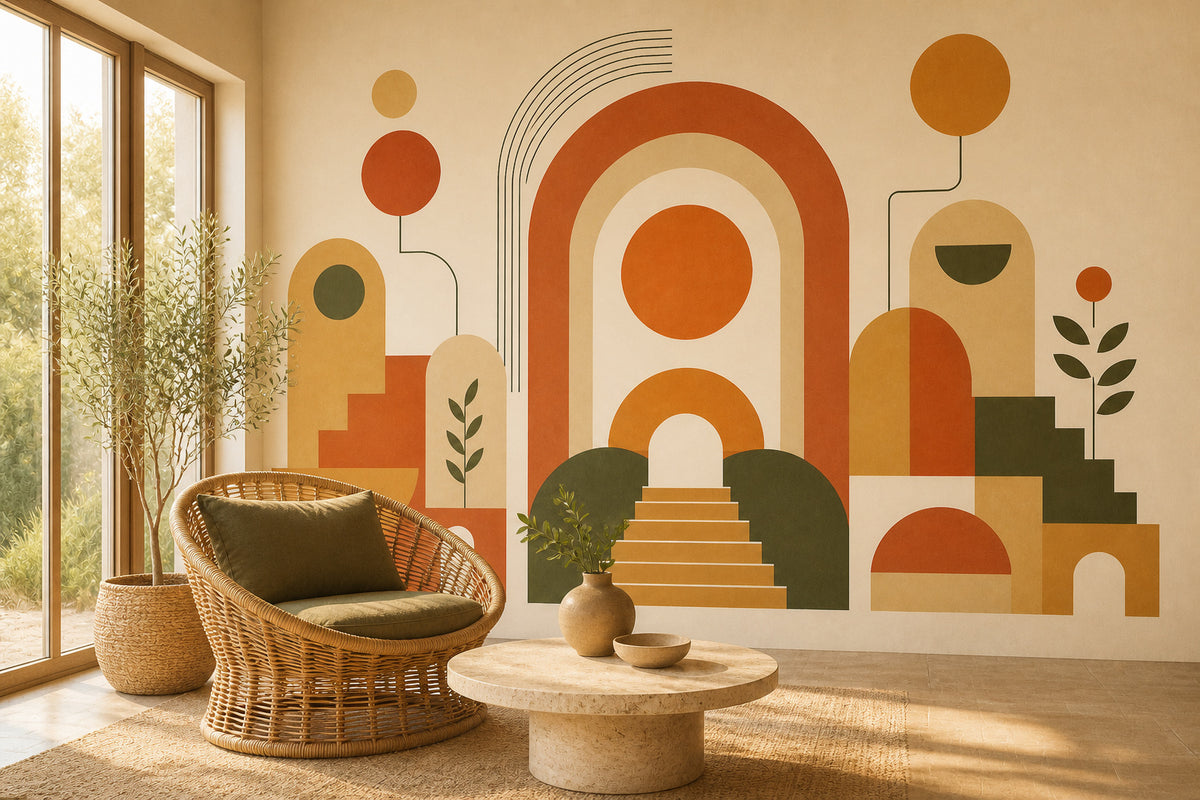 Terracotta Design Wallpaper Mural product view
