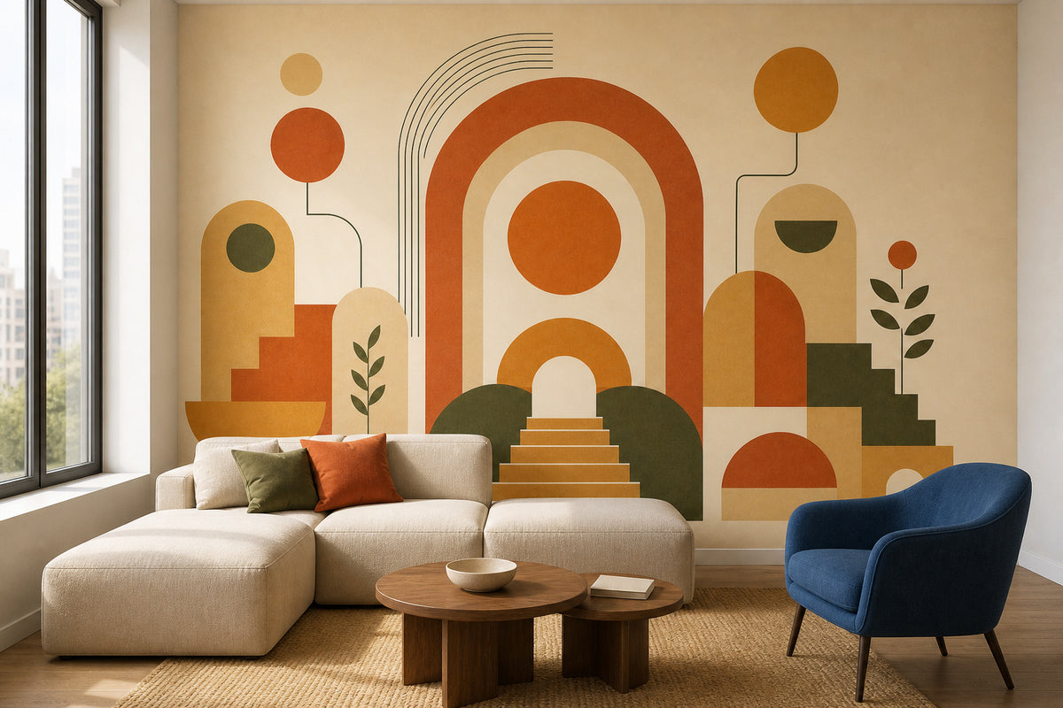 Terracotta Design Wallpaper Mural product view