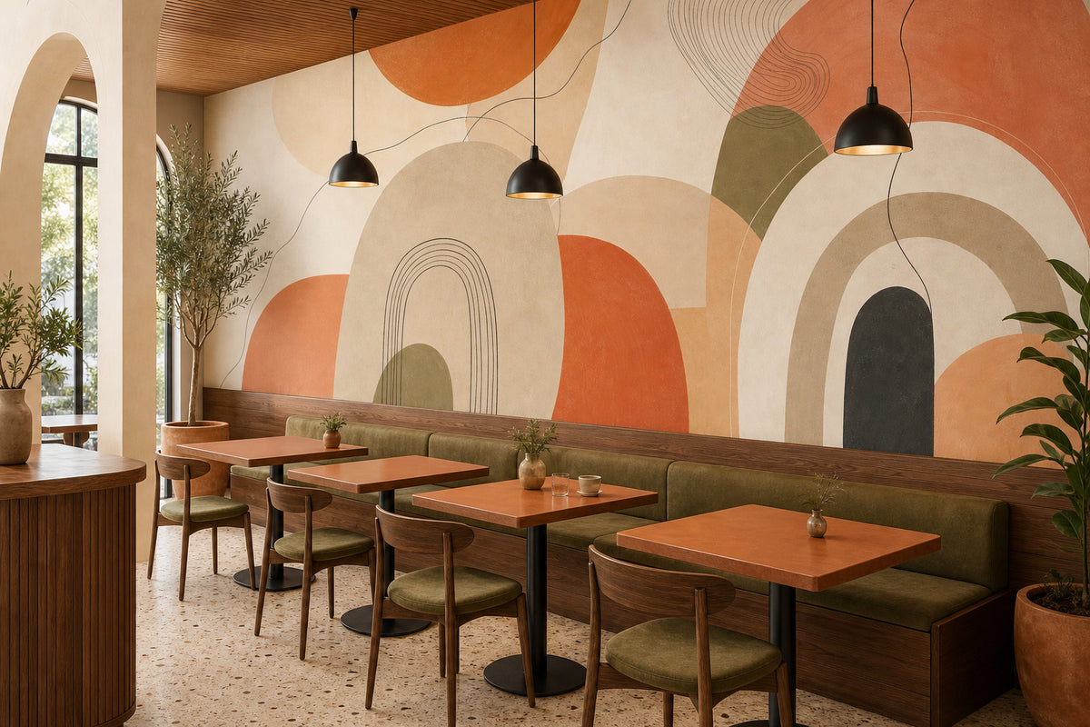 Terracotta Design Wallpaper Mural product view