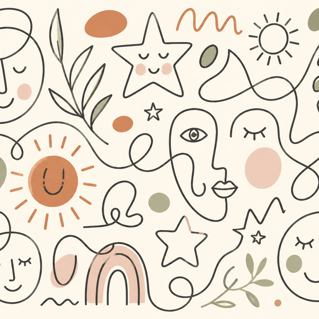 Terracotta Design Wallpaper Mural product view
