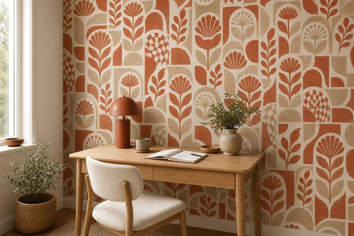 Terracotta Design Wallpaper Mural product view