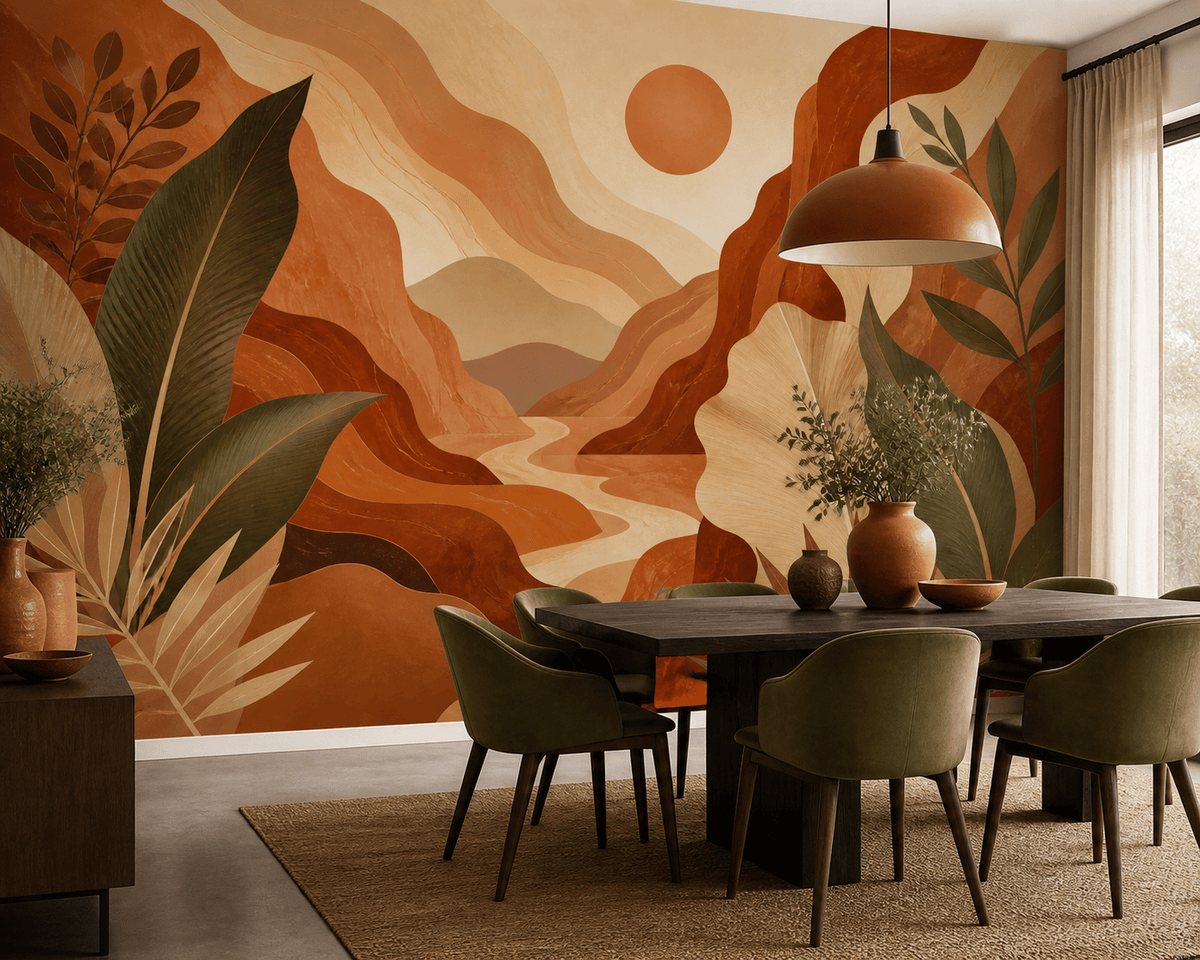 Terracotta Design Wallpaper Mural product view