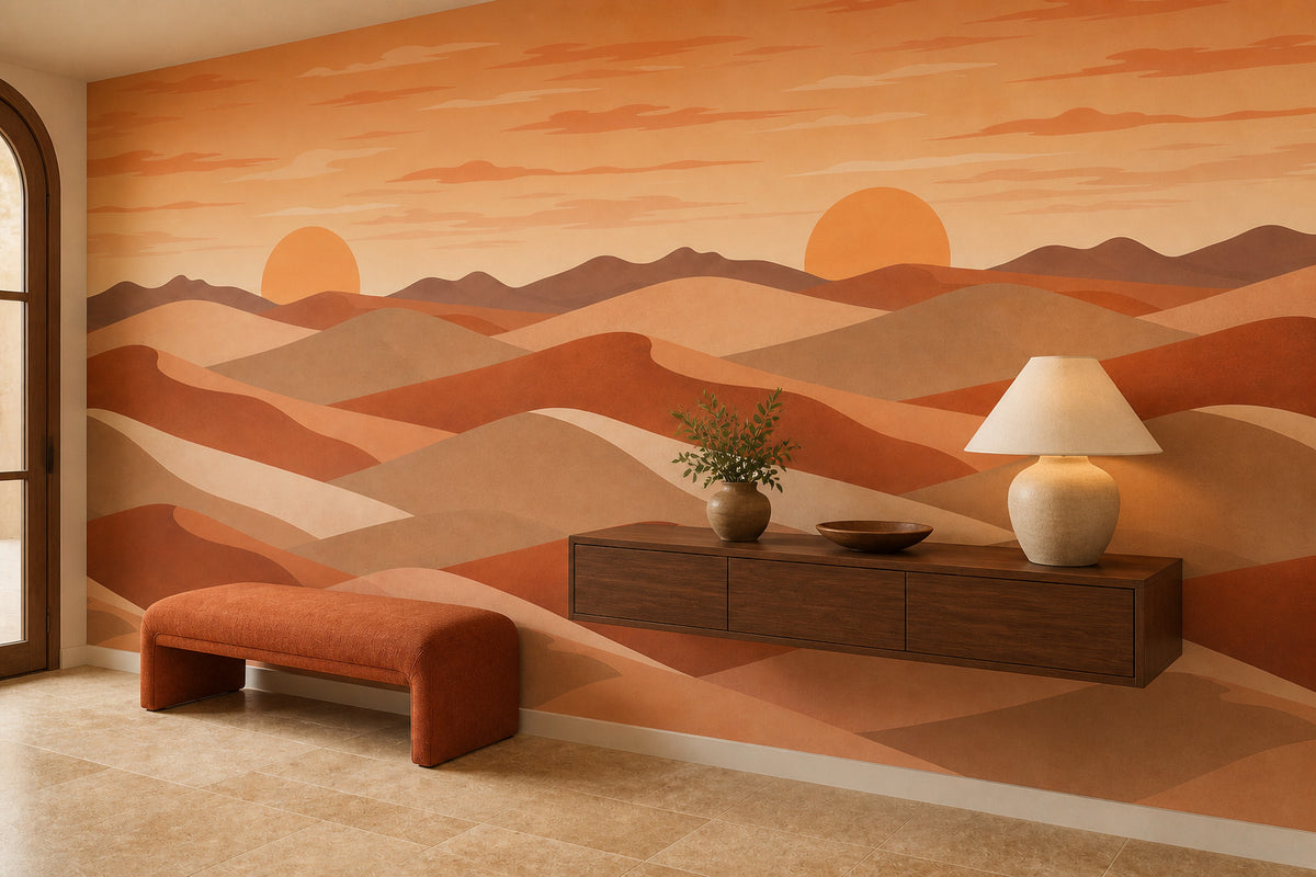 Terracotta Design Wallpaper Mural product view