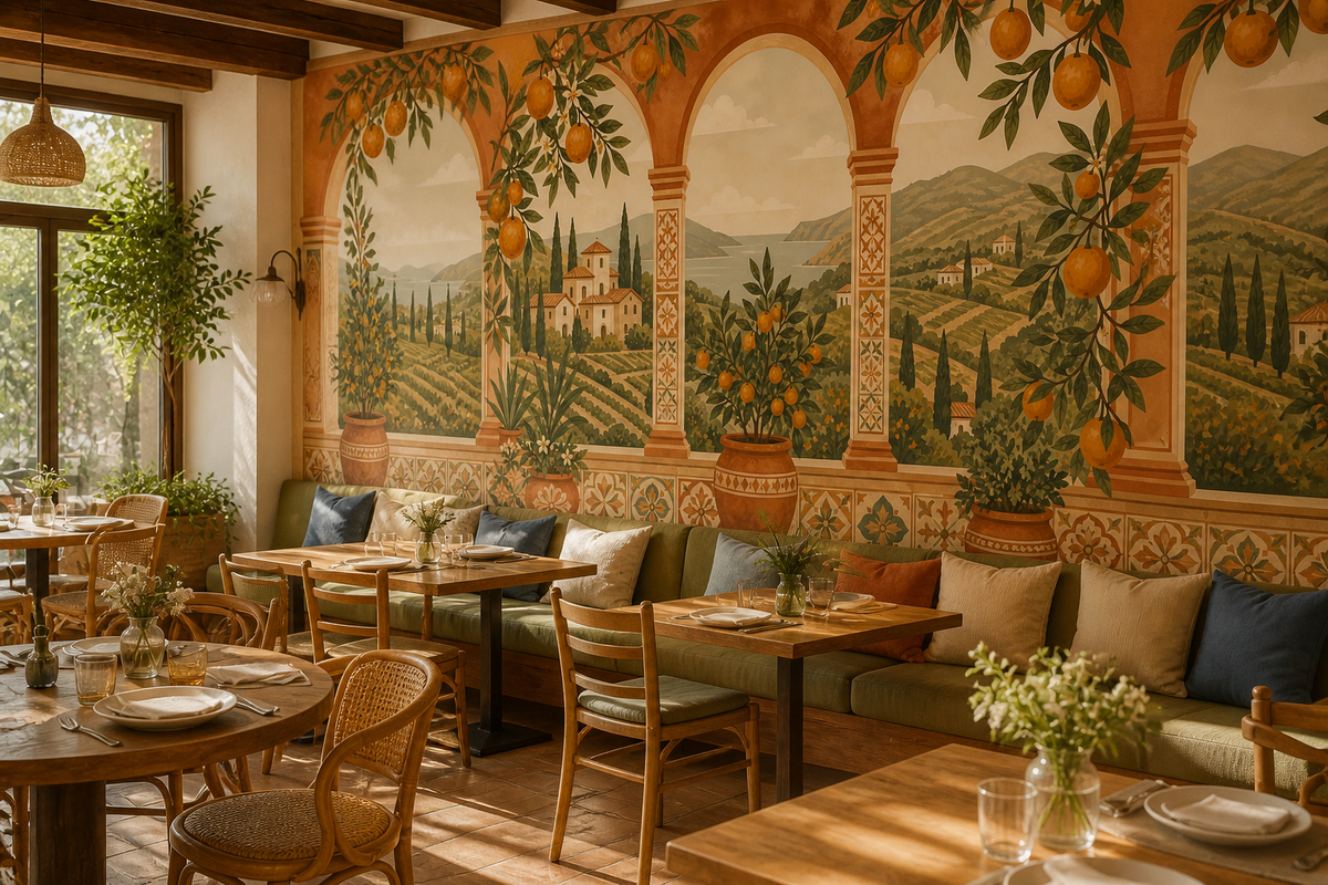 Terracotta Design Wallpaper Mural product view