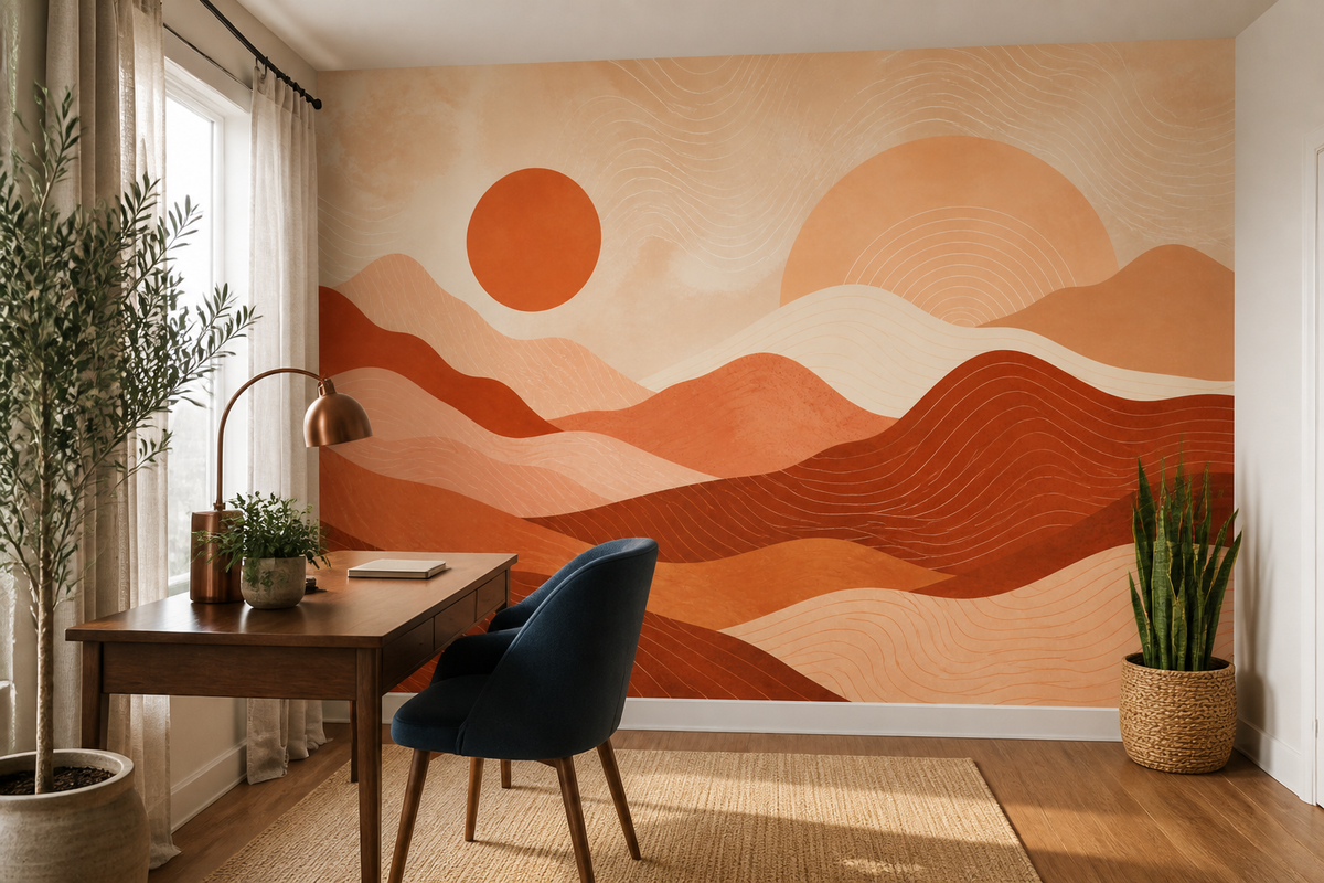 Terracotta Design Wallpaper Mural product view