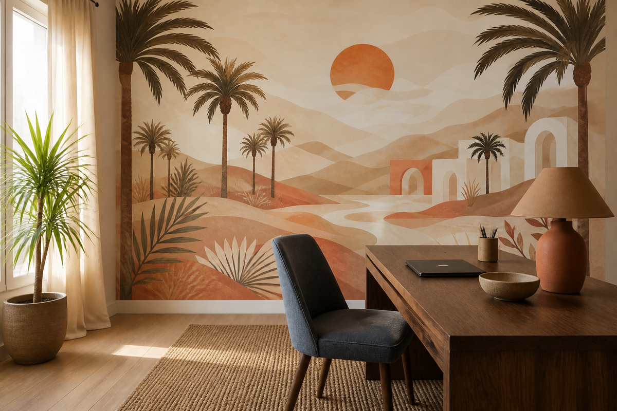 Terracotta Design Wallpaper Mural product view