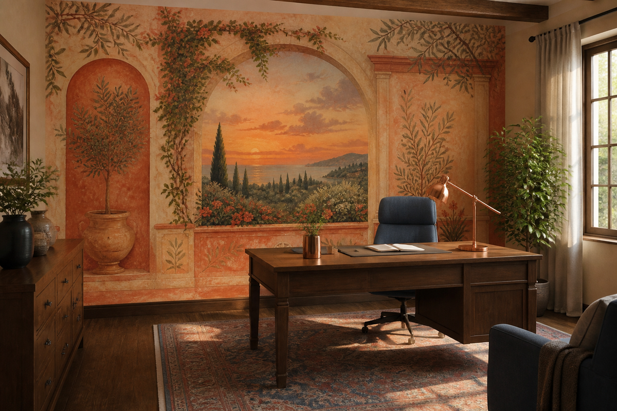 Terracotta Design Wallpaper Mural product view