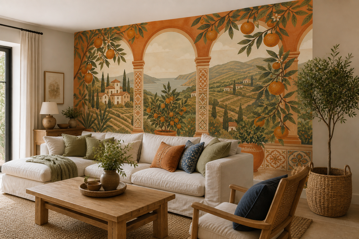 Terracotta Design Wallpaper Mural product view
