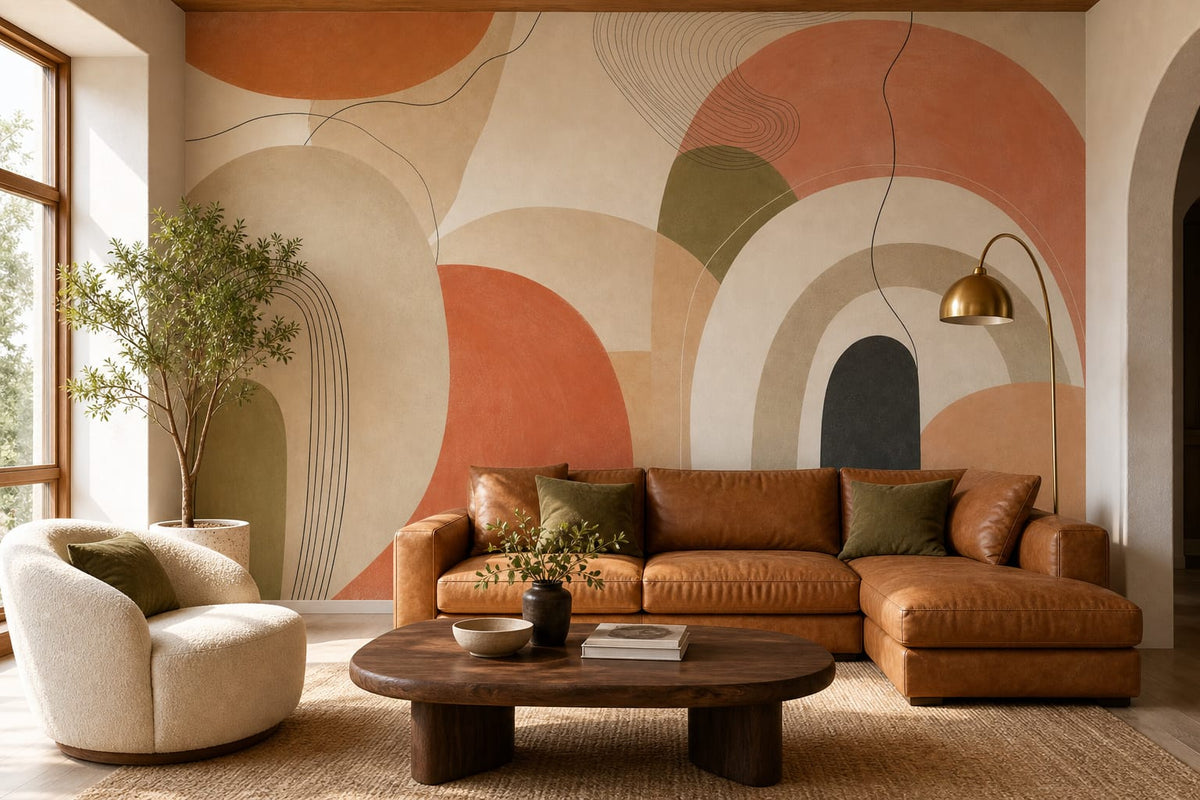 Terracotta Design Wallpaper Mural product view