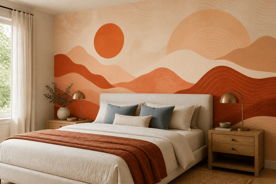 Terracotta Design Wallpaper Mural product view