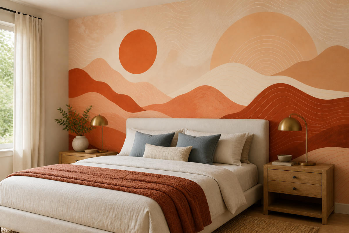 Terracotta Design Wallpaper Mural product view