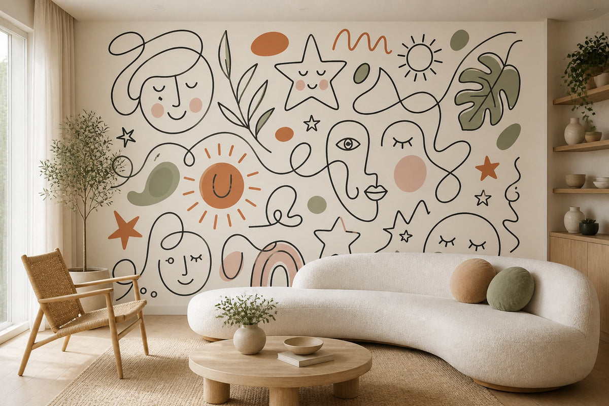 Terracotta Design Wallpaper Mural product view
