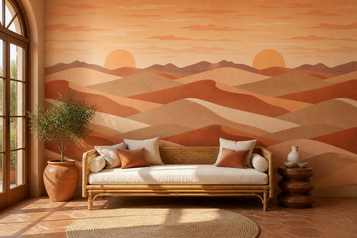 Terracotta Design Wallpaper Mural product view