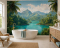 Turquoise Design Wallpaper Mural