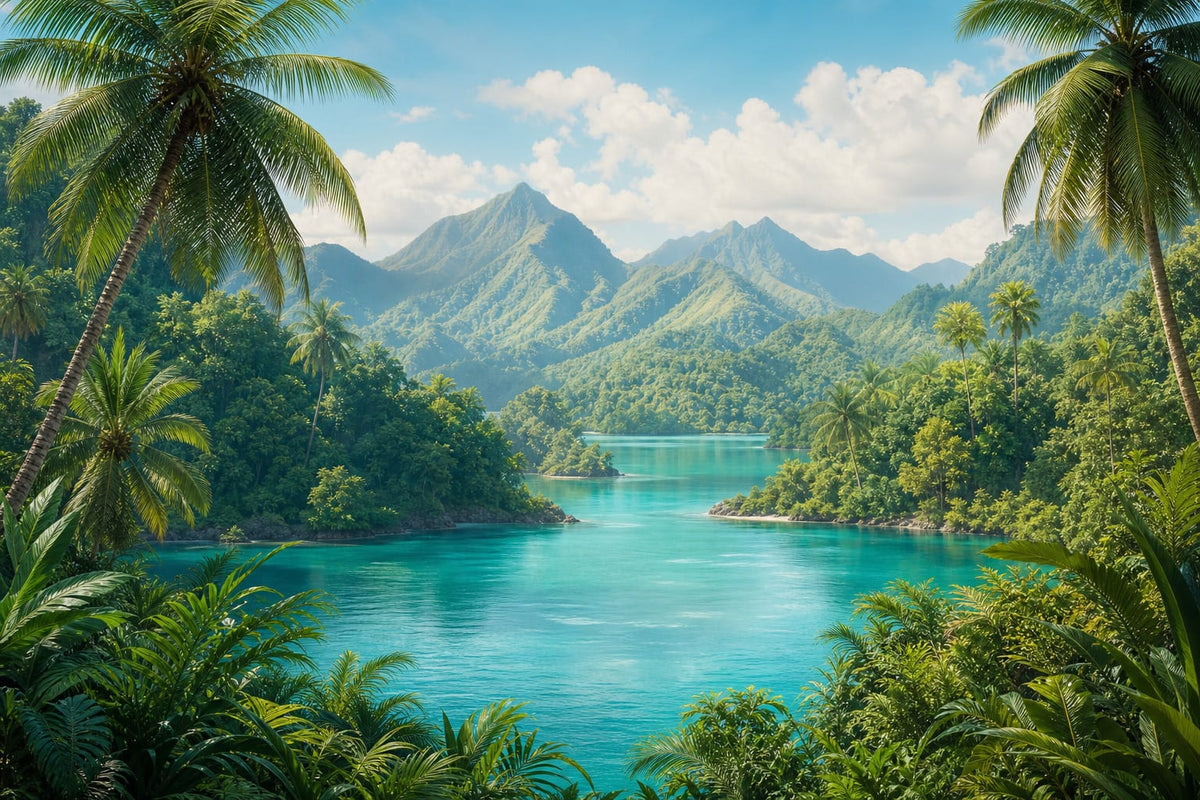 Turquoise Design Wallpaper Mural product view