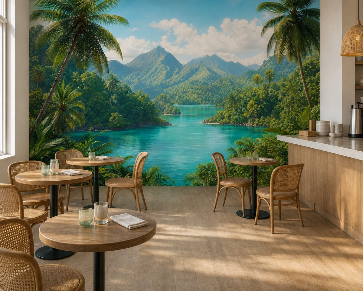 Turquoise Design Wallpaper Mural product view