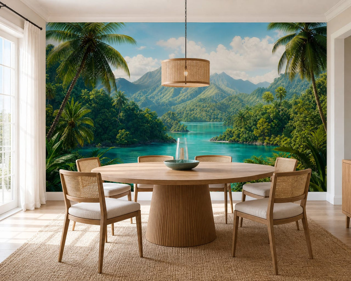 Turquoise Design Wallpaper Mural product view