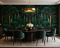 Verdant Art Deco Wallpaper Mural