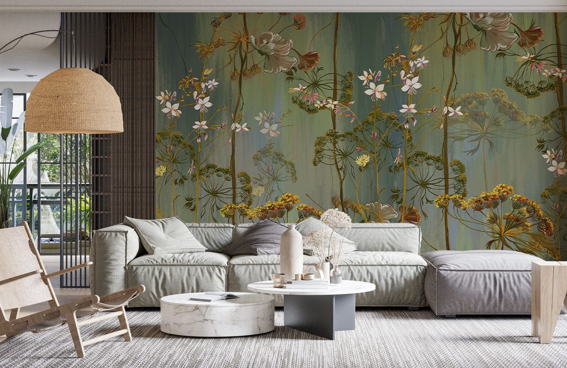 Vintage Flowers II Wallpaper Mural