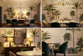 Muted Sage Classical Palm Vintage Jungle Wallpaper Mural