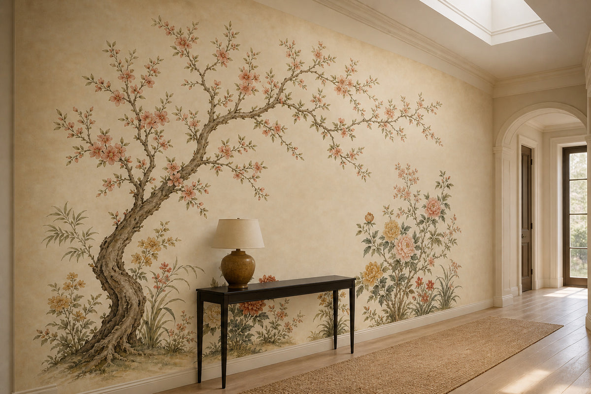Warm Botanical Wallpaper Mural product view