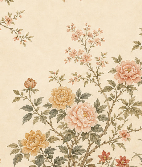 Warm Botanical Wallpaper Mural product view