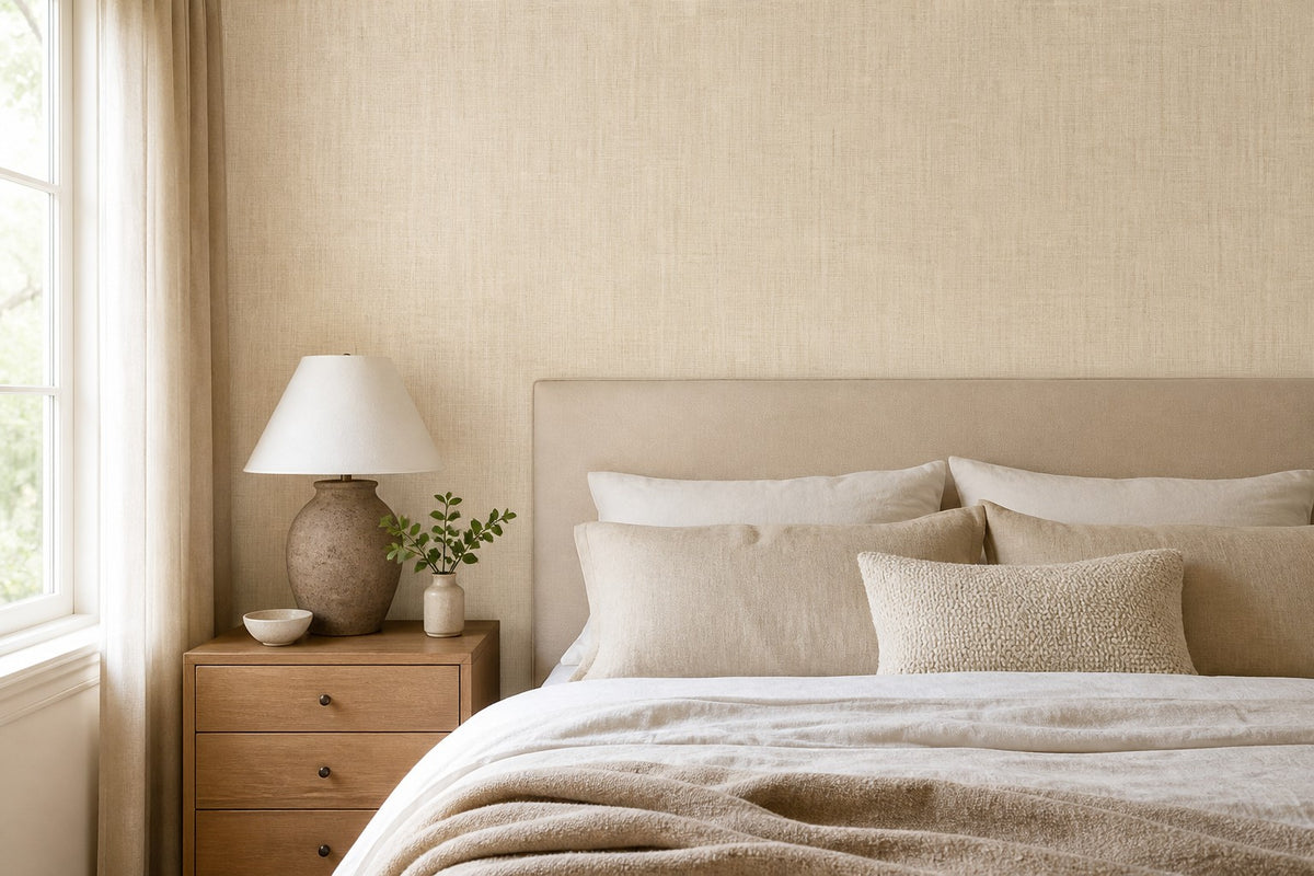 Warm Linen Wallpaper Mural product view