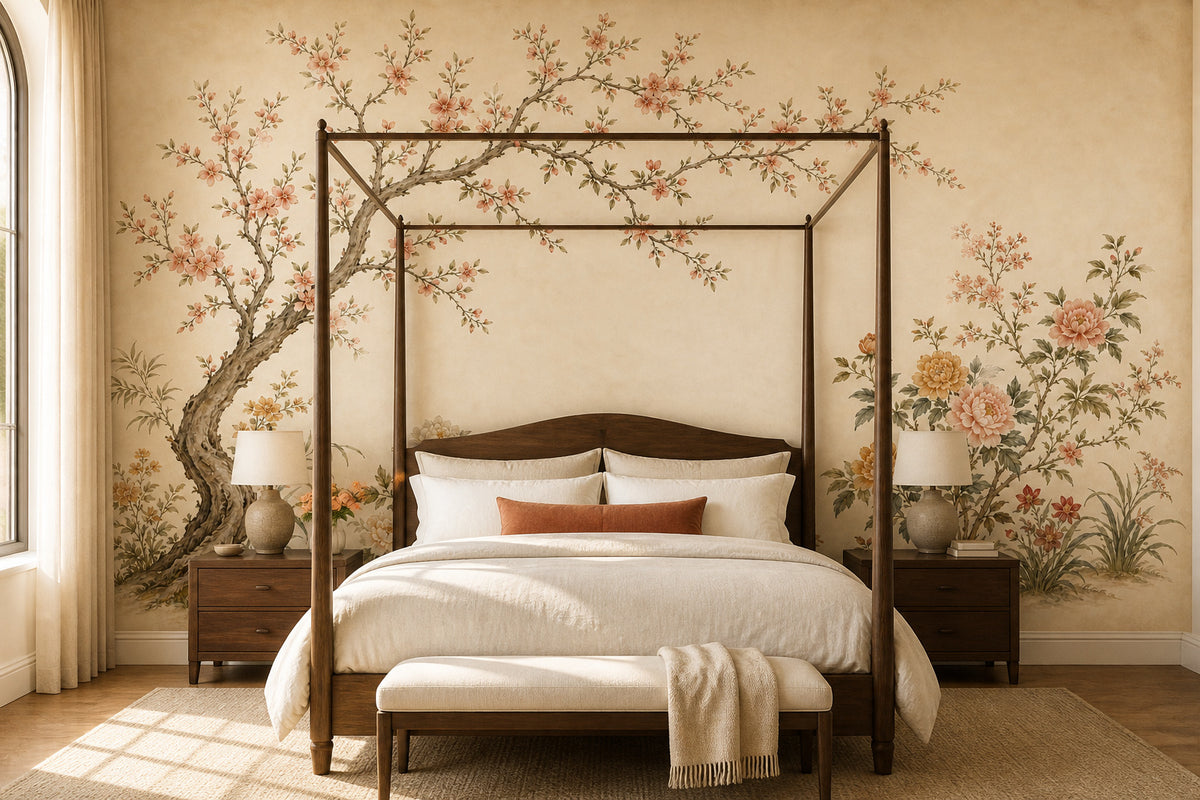 Warm Botanical Wallpaper Mural product view