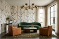 Serene White Organic Nordic Birch Forest Wallpaper Mural
