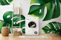 Tropical Green Leaves Wallpaper Mural