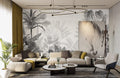 Black & White Forest Wallpaper Mural