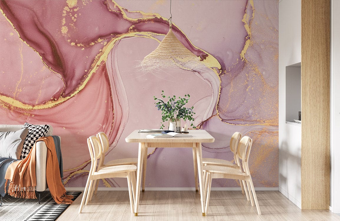 pink marble wallpaper mural