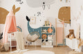 Cute Whales Wallpaper Mural