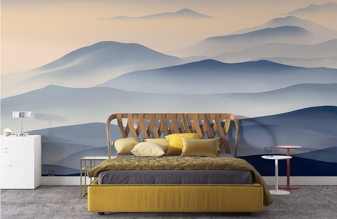 Foggy Valley Ombre Wallpaper Mural for Room
