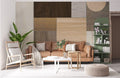 Wood Block Wallpaper Mural