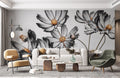 Ink Flower Wallpaper Mural