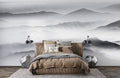 Mountain peaks Wallpaper Mural