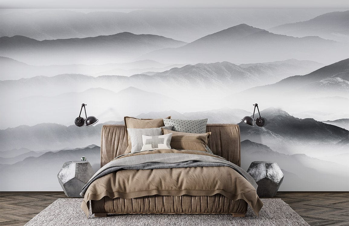 Mountain peaks Wallpaper Mural