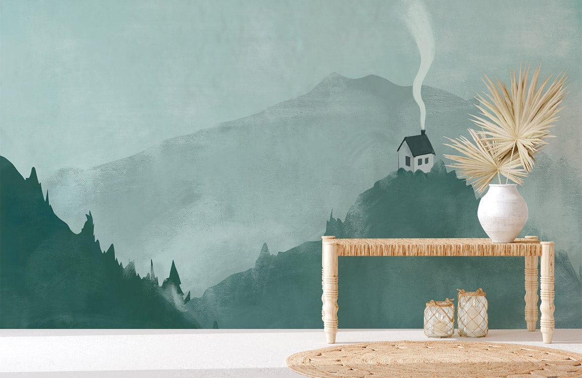Lonely House Wallpaper Mural