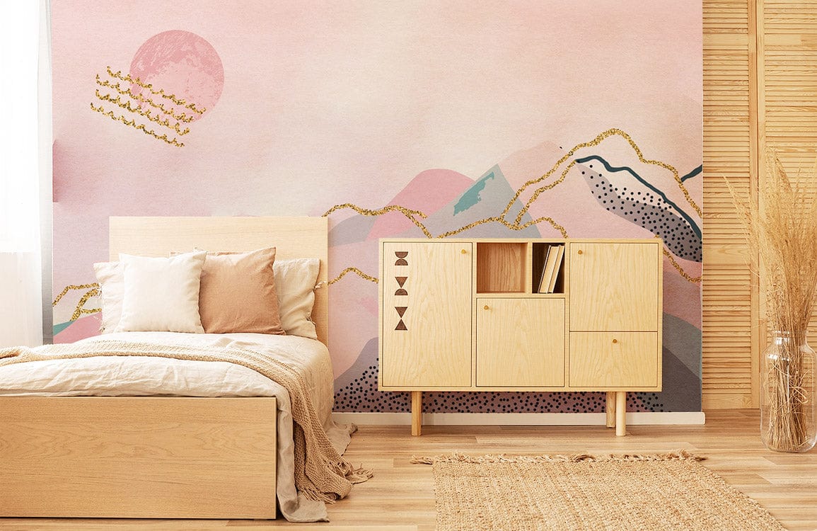 Dreamy Ombre Mountain Wallpaper Mural