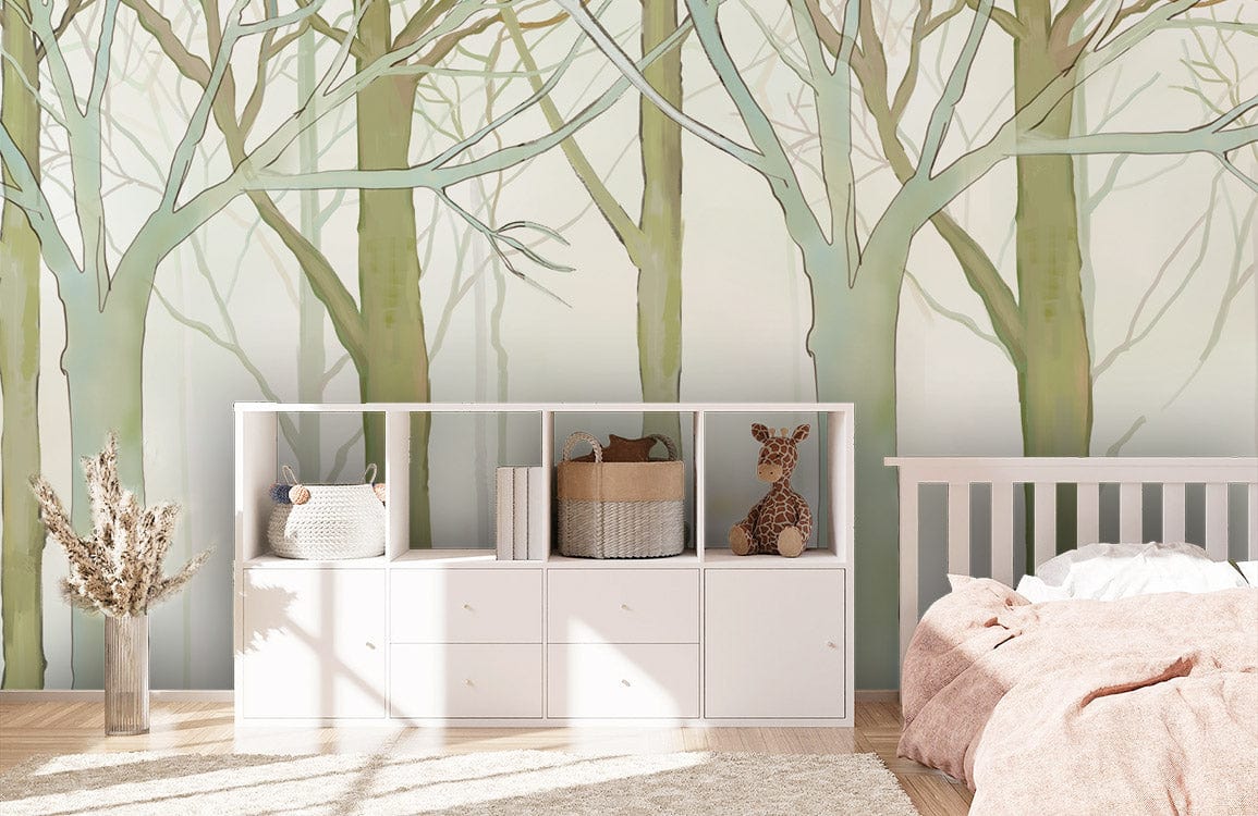 Nystrup Hazy Wood Forest Wallpaper Mural