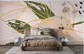 Linier Leaves Wallpaper Mural