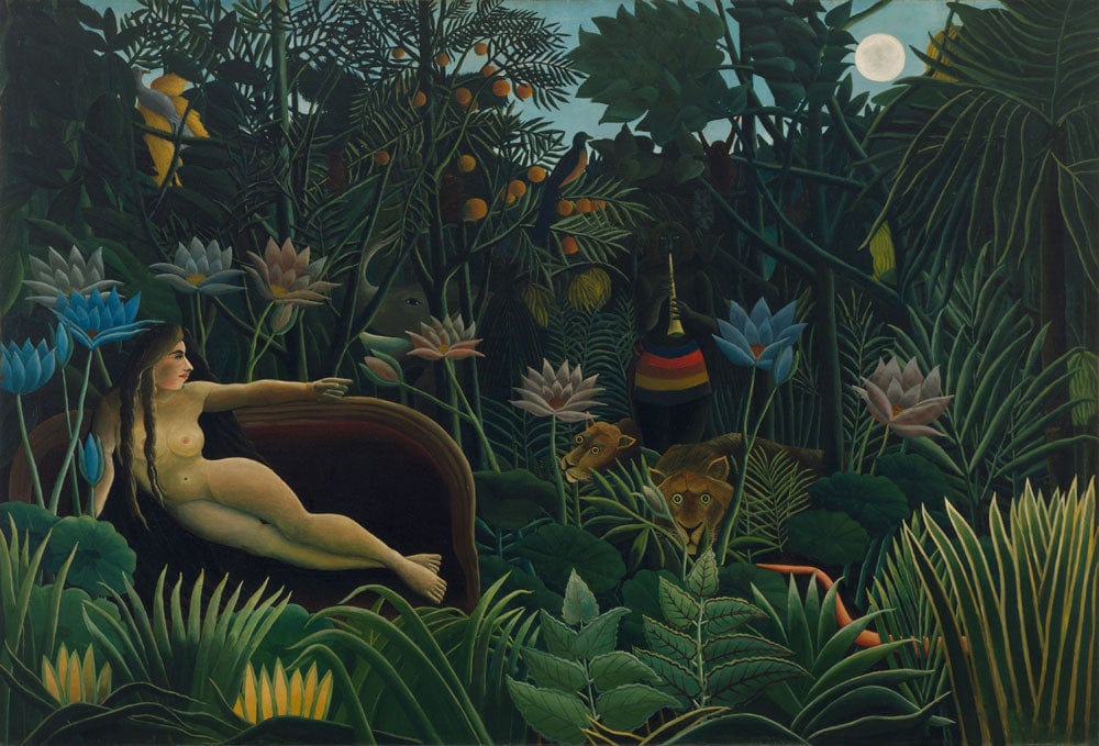 Exotic Jungle Dreamscape Mural Wallpaper - Lush Green Nature Scene