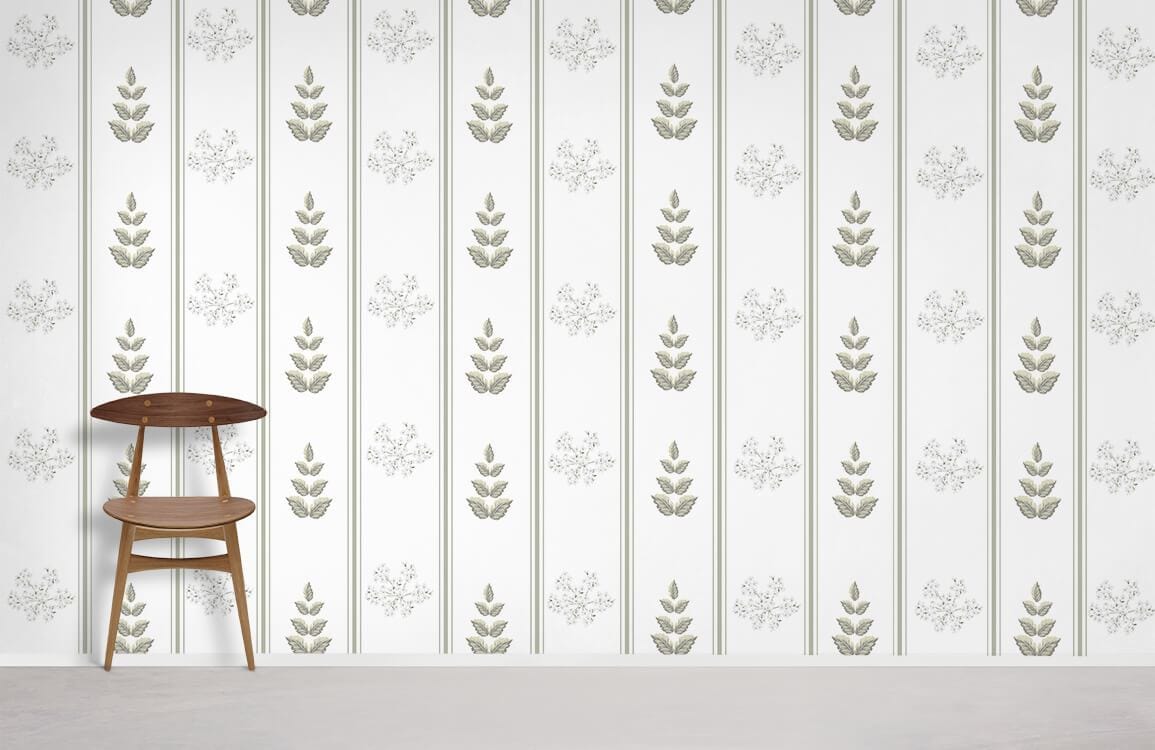 Leaves Repeat Wallpaper Mural